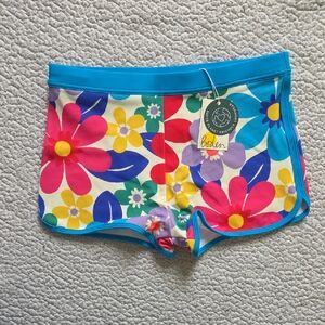 NWT Boden Girls Multi Surf Floral Swim Shorts.